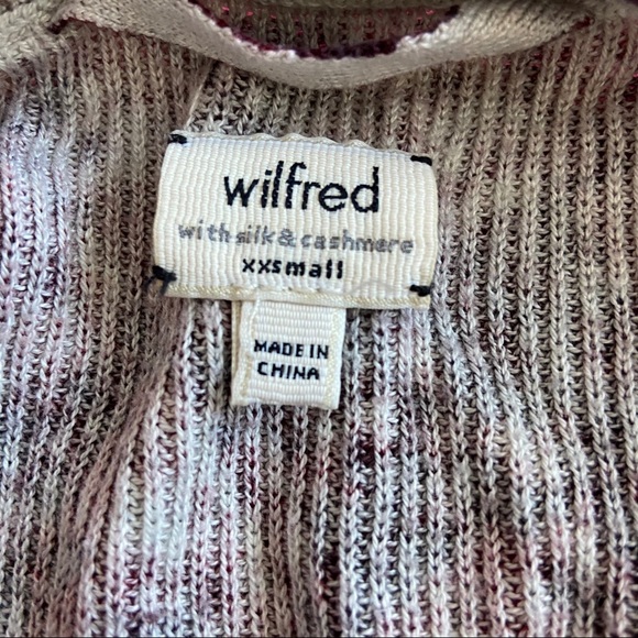 Wilfred/ Aritzia Red Snakeskin Sweater - Picture 2 of 5